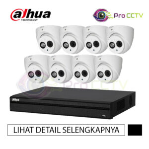 Paket CCTV Dahua 8 Channel HD 4MP